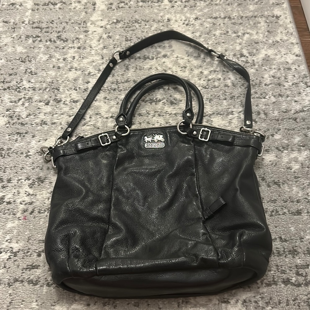 Coach Black Leather Bag